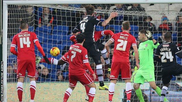 Gabriele Angella's header capped a fine comeback win for Watford at Cardiff