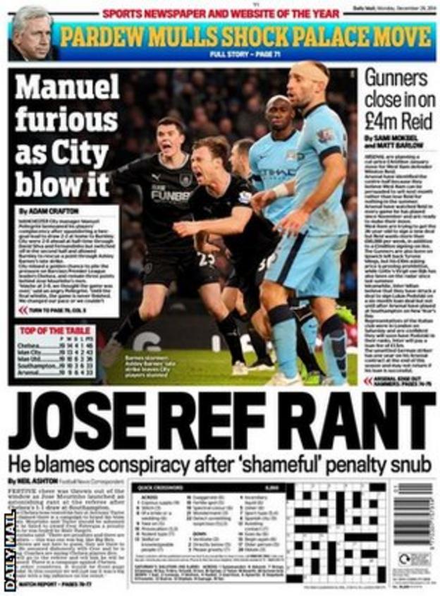 Daily Mail back page