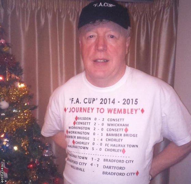 John Coyle road to Wembley t-shirt