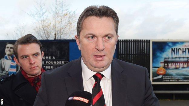 Rangers' football chairman, Sandy Easdale