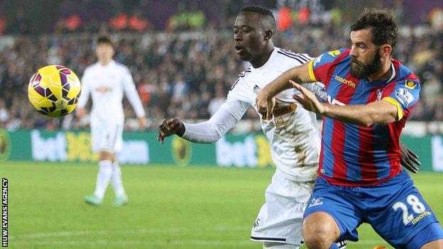 Swansea City's Modou Barrow is the first Gambian to play in the Premier League