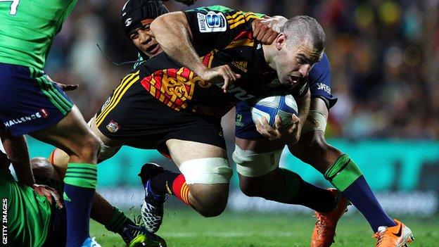 Back-row Nick Crosswell has played for the Chiefs, Hurricanes and Highlanders in Super 14 rugby
