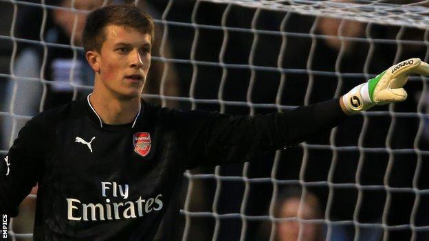 Matt Macey Arsenal Keeper Joins Accrington Stanley On Loan Bbc Sport 