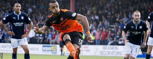 Dundee United striker Mario Bilate