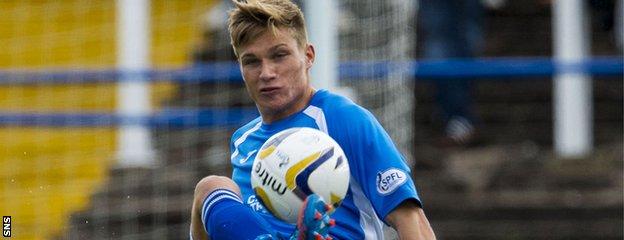 Queen of the South striker Gavin Reilly