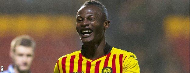 Partick Thistle midfielder Abdul Osman