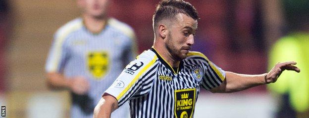 St Mirren forward James Marwood