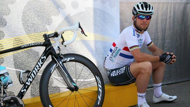 Mark Cavendish ahead of stage three of the 2013 Tour de France
