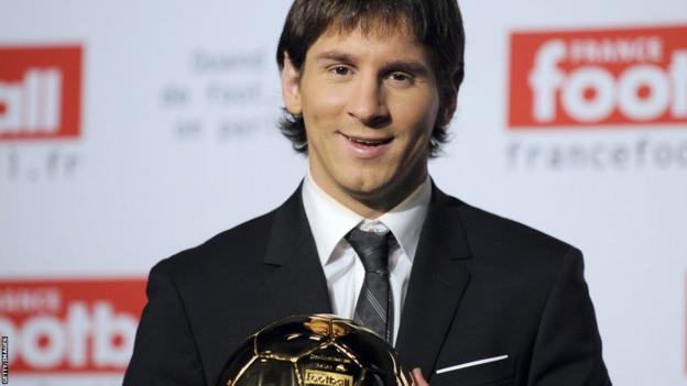 Lionel Messi: Ballon d'Or suits of Barcelona player - BBC Sport