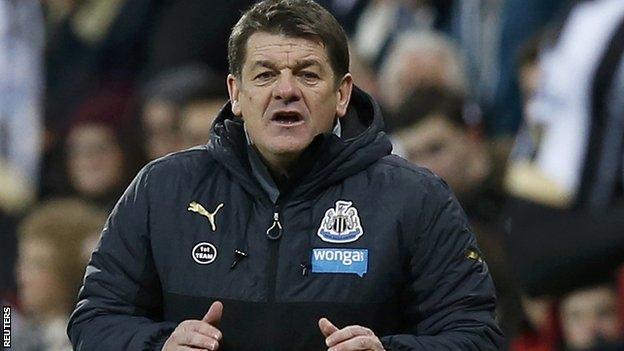 Newcastle caretaker manager John Carver