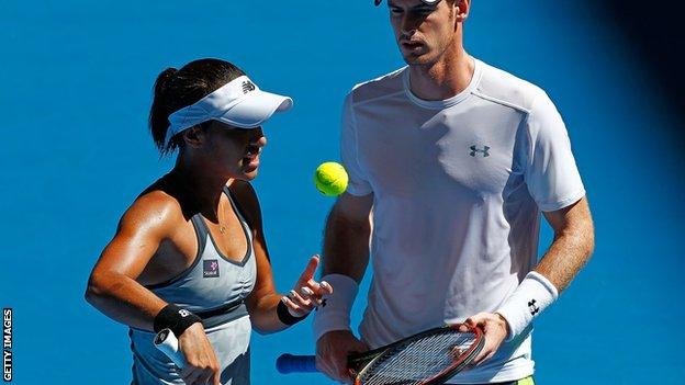 Heather Watson and Andy Murray
