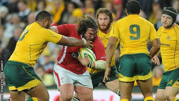 Prop Adam Jones has won 95 Wales caps and five for the British and Irish Lions