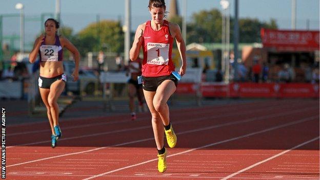 Seren Bundy-Davies is indoor U20 and senior 600m Welsh record holder