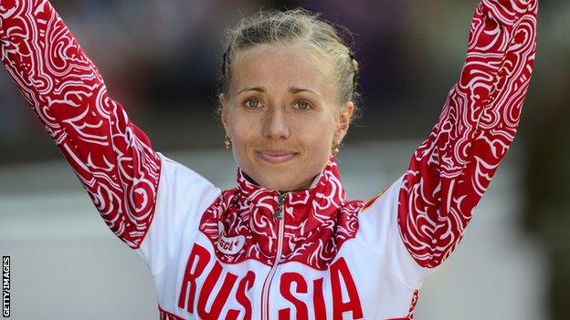 Russian racewalker Olga Kaniskina