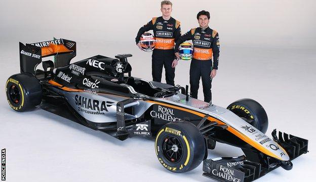 Force India's new 2015 livery