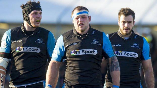 Glasgow Warriors are third in Pool 4 of the European, two points off top spot