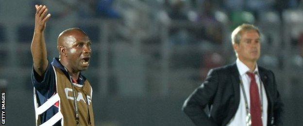 DR Congo coach Florent Ibenge and Cape Verde's Rui Aguas