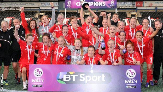 Liverpool Ladies win WSL title