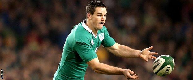 Jonathan Sexton has not played since Ireland's win over Australia on 22 November