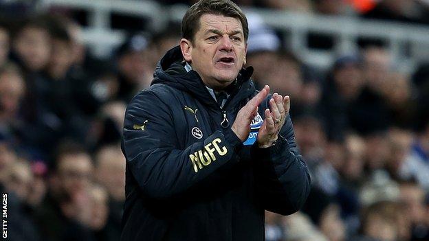 Newcastle United head coach John Carver