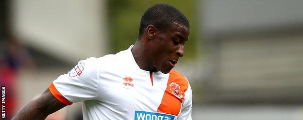 Donervon Daniels has been in action for Blackpool