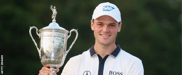 Martin Kaymer with the US Open trophy in 2014