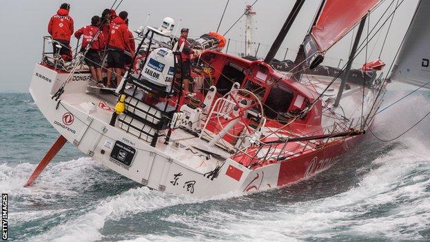 Dongfeng Race Team at sea