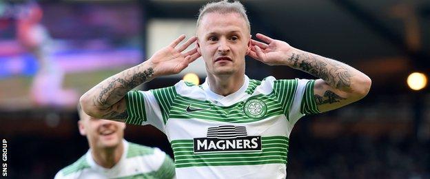 Leigh Griffiths was booked for his goal celebrations