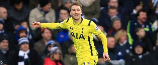 Tottenham Hotspur midfielder Christian Eriksen