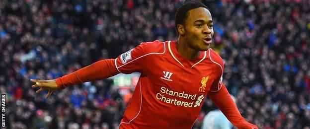 Liverpool forward Raheem Sterling