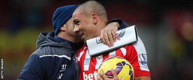 Stoke City forward Jonathan Walters