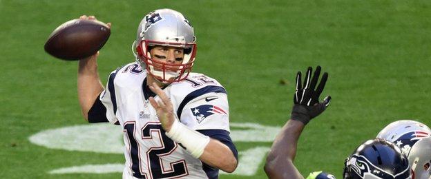 The New England Patriots quarter-back Tom Brady