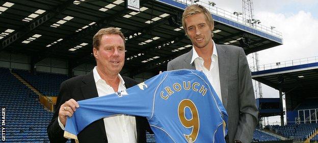 Redknapp welcomes Peter Crouch to Portsmouth