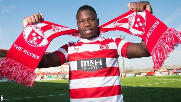 Nigel Hasselbaink scored four goals in 26 appearances in his first Accies spell