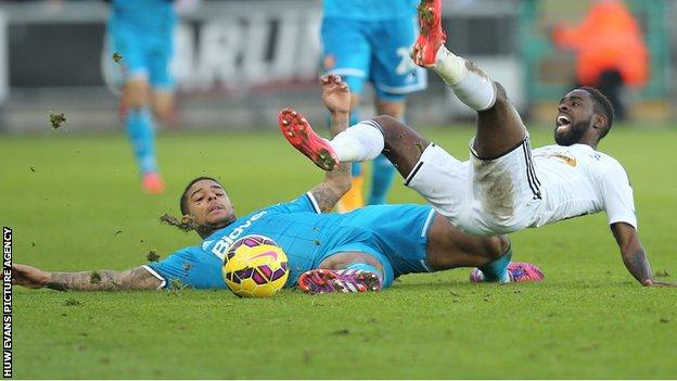 Swansea had to battle hard for their point after falling behind to Sunderland against the run of play