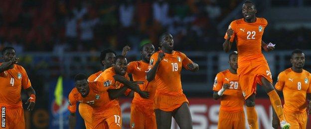 Ivory Coast players