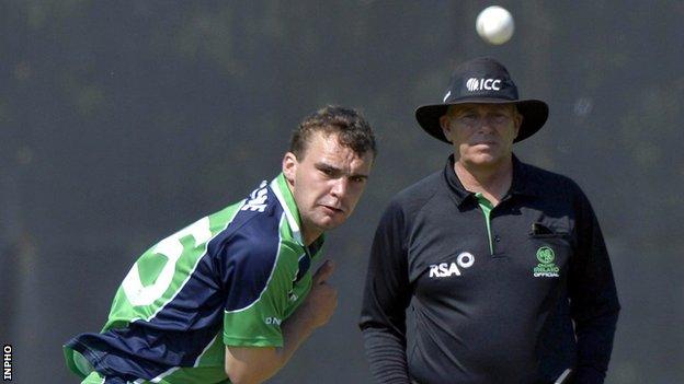 Andrew McBrine in action against Sri Lanka A last summer