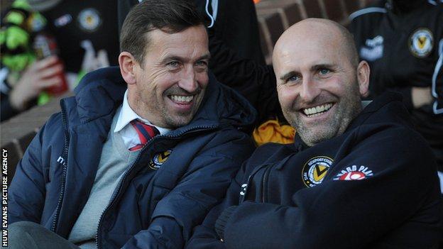 Justin Edinburgh and Jimmy Dack