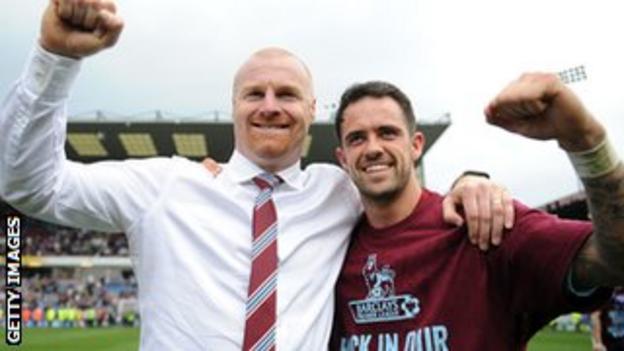 Danny Ings with Sean Dyche