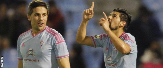Nolito celebrates