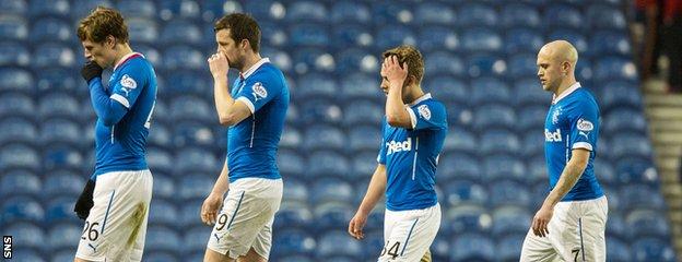 Rangers are currently third in the Scottish Championship