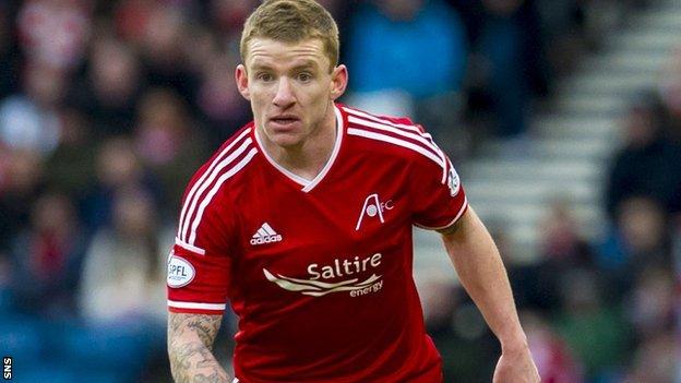 Jonny Hayes has scored four times for Aberdeen this season