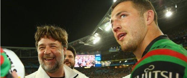 Russell Crowe and Sam Burgess