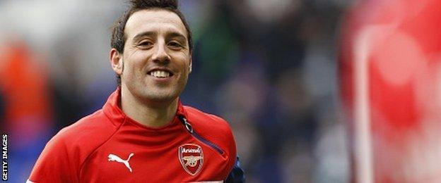 Arsenal midfielder Santi Cazorla