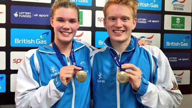 Scottish Commonwealth divers Grace Reid and James Heatly