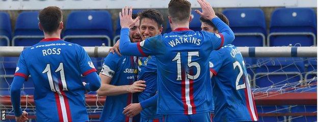 Inverness Caledonian Thistle led three times in the match