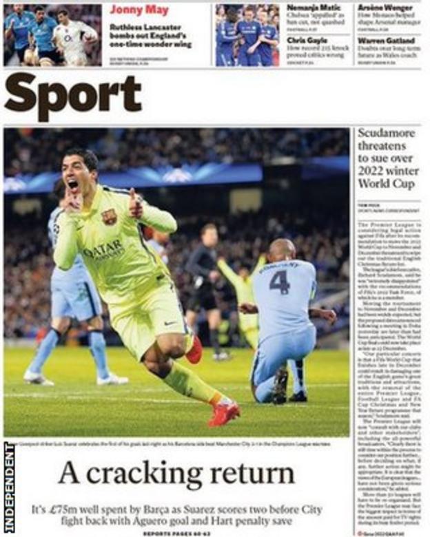 Independent back page