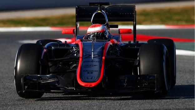 Jenson Button in the McLaren-Honda