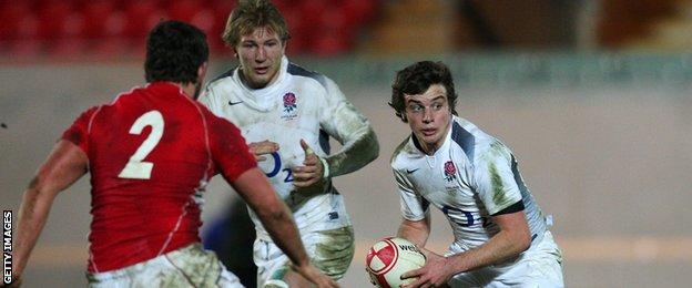 George Ford in action for England's Under-20s team v Wales