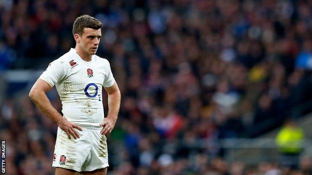 England fly-half George Ford during the Six Nations match between England and Italy at Twickenham on 14 February 2015